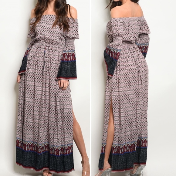 Trend Setter Diva Boutique Item Dresses & Skirts - Last 1! Flirty Boho style Maxi! Bell Sleeve